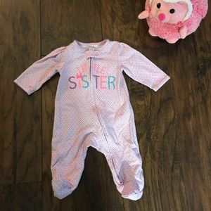 Little Sister zip footies